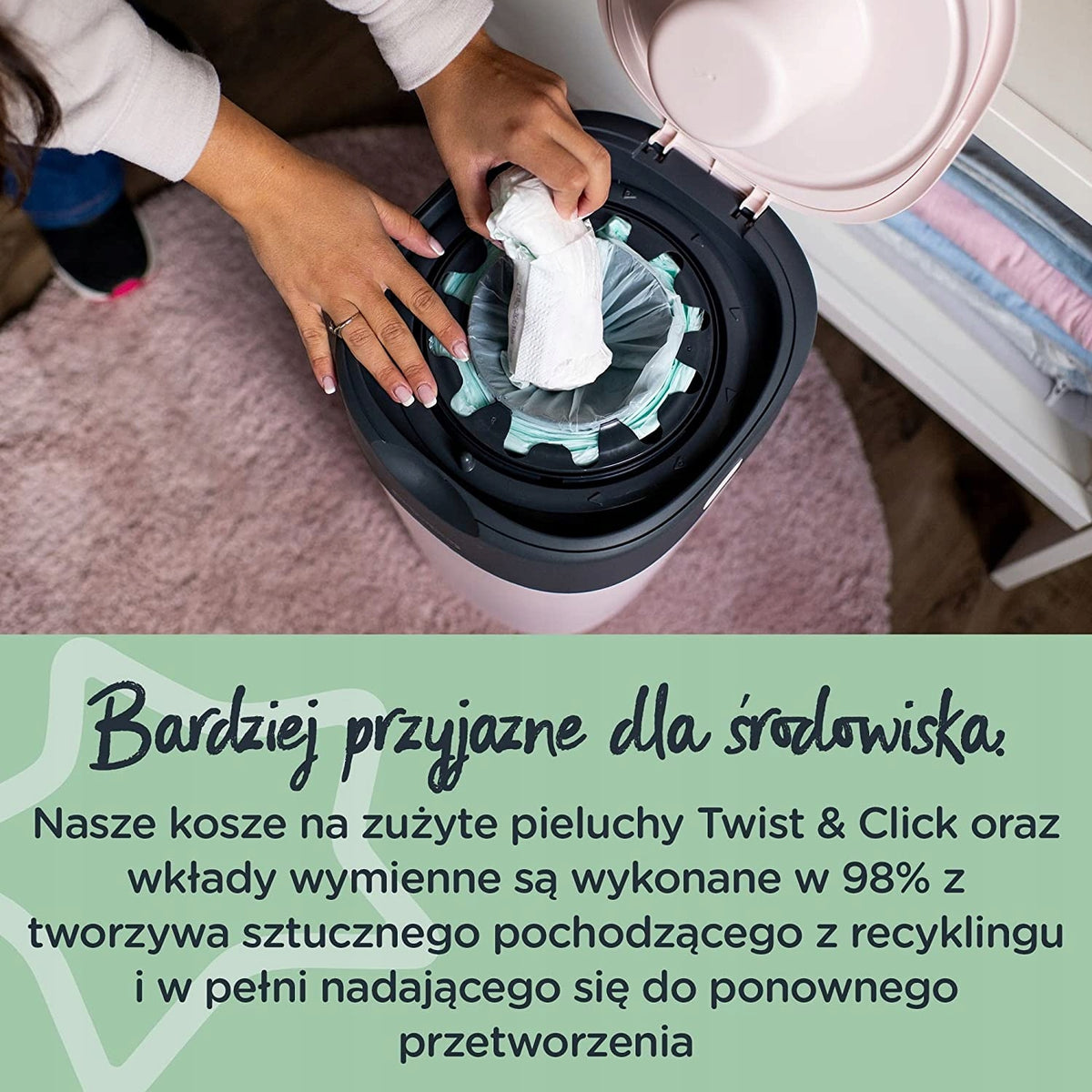 TOMMEE TIPPEE Twist&Click poubelle à couches