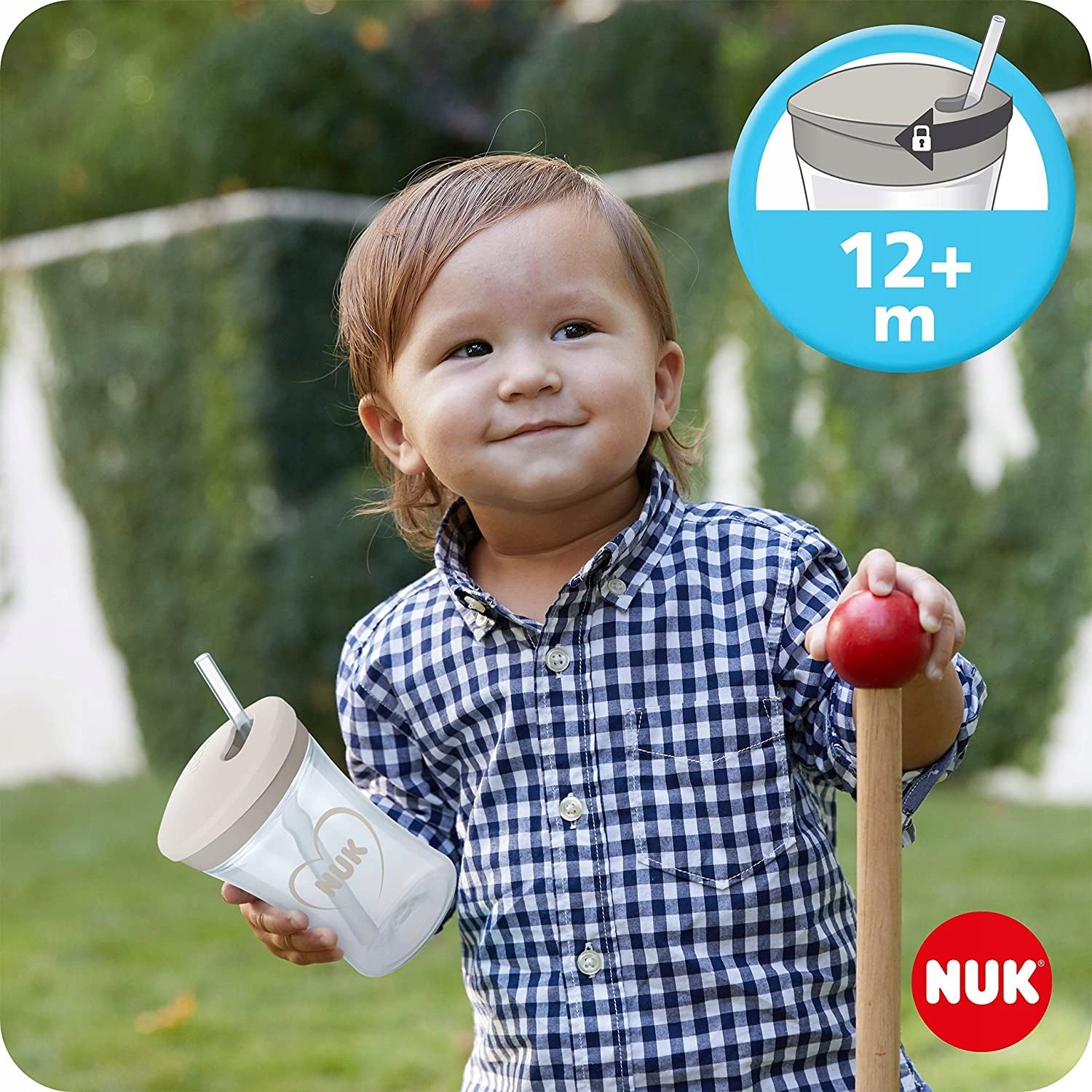 NUK ivástanuló készlet, pohár + 3 itatófej