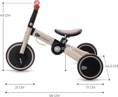 KINDERKRAFT 4TRIKE tricycle 3-en-1 12 mois+