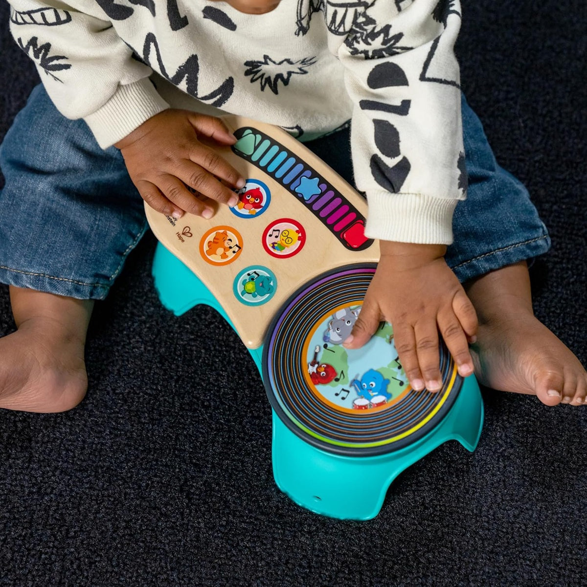 BABY EINSTEIN DJ Discovery console tactile en bois 50 mélodies et sons