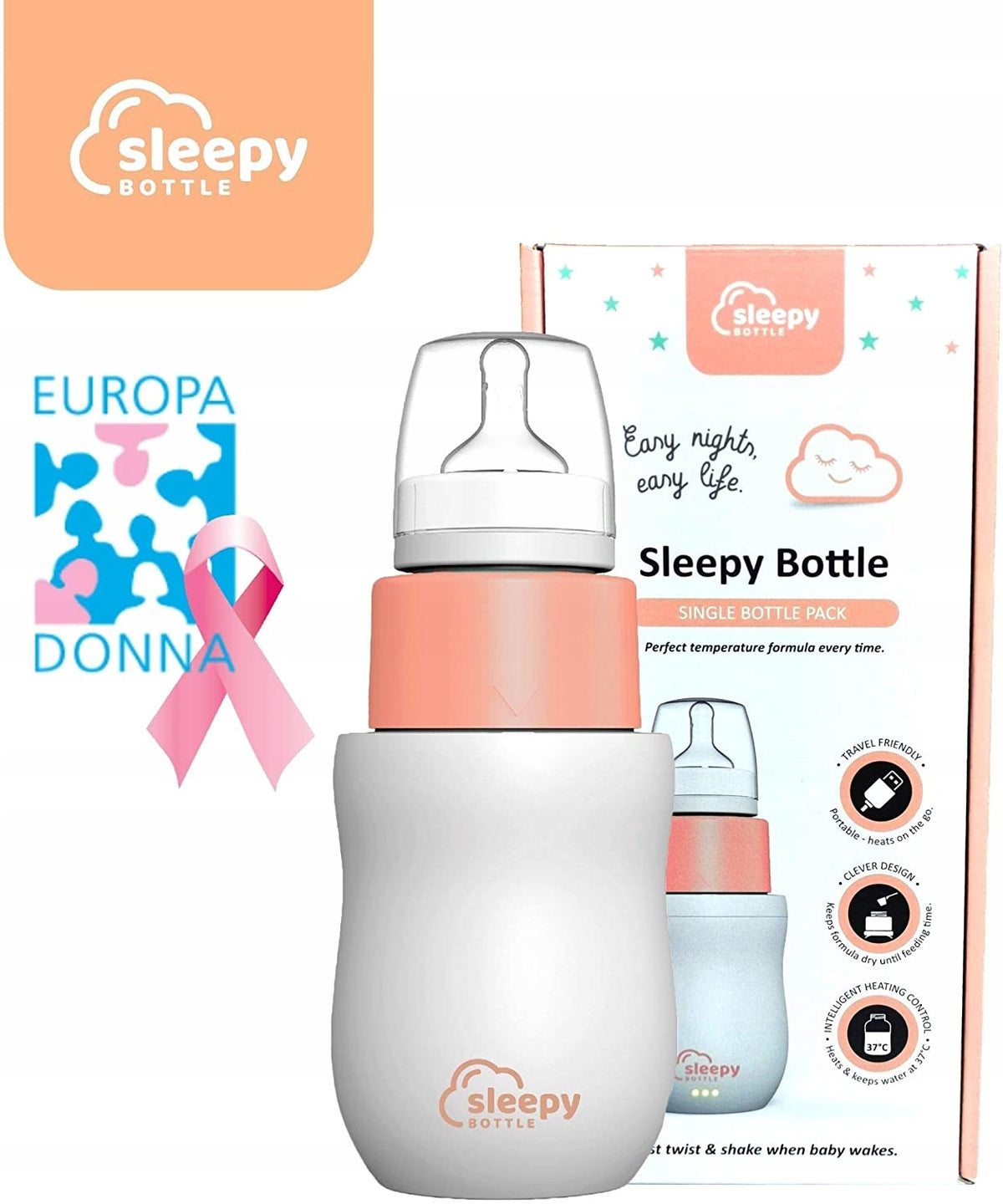 SLEEPY BOTTLE zestaw startowy podgrzewacz z butelk – zdjęcie produktu 2