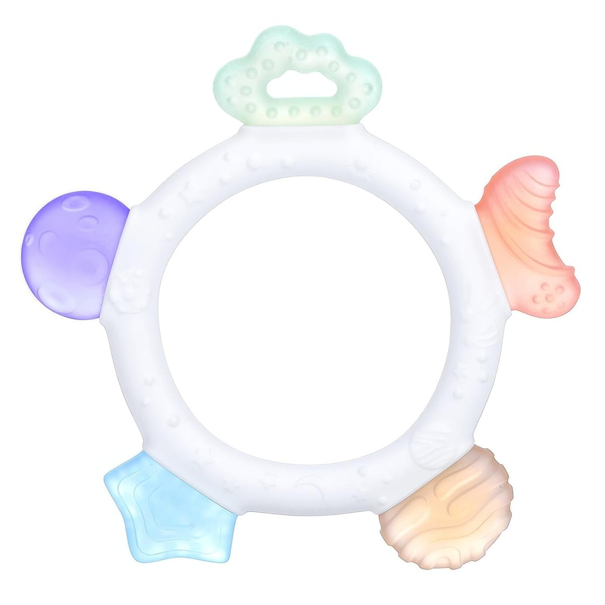 AKOLIK sucette de dentition en silicone ultra douce 9,5 cm 3 m+