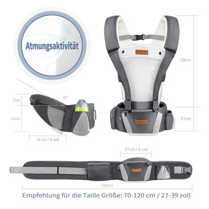BESREY nosidełko ergonomiczne z siedziskiem biodrowym 6w1