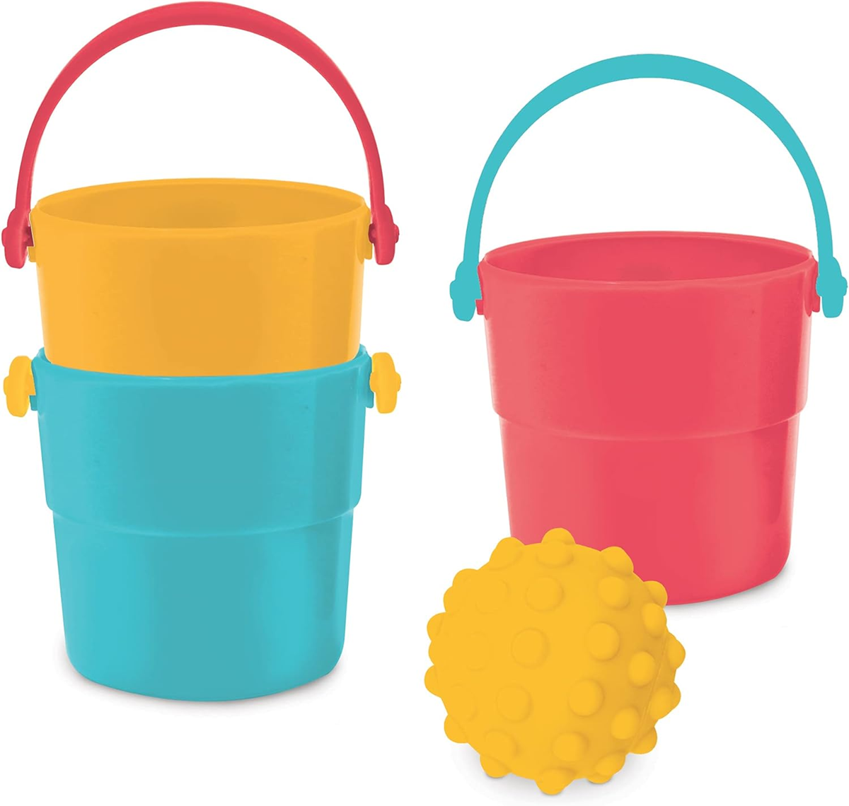 LUDI ensemble de jouets de bain 9 pièces + boîte avec poignée