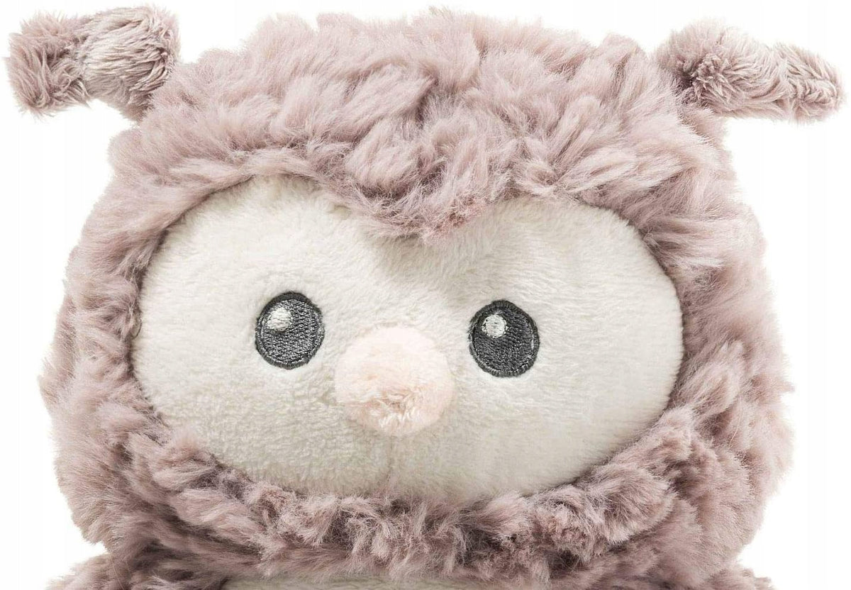 STEIFF Sowa Ollie przytulanka z pozytywką 21 cm, pluszowa sowa brązowo-beżowa z miękkim futerkiem