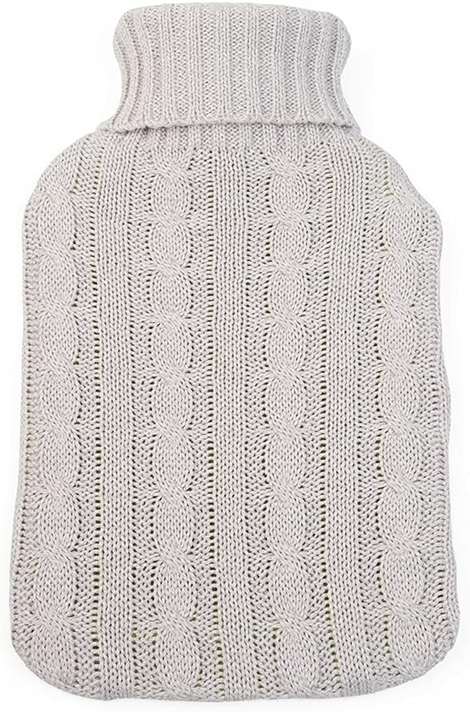 GRUNSPECHT bouillotte en caoutchouc 2 litres + housse en coton 20 x 33 cm