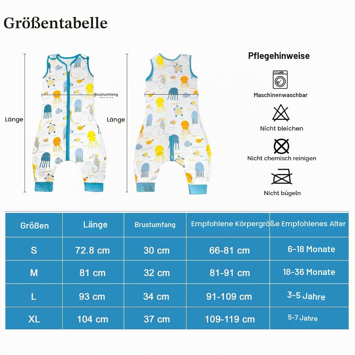 FLYISH DIRECT gigoteuse d'été 0,5TOG M 18-36 mois