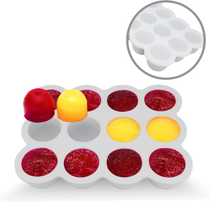 Fresh Foods moule en silicone pour congélation des aliments 12 x 75 ml
