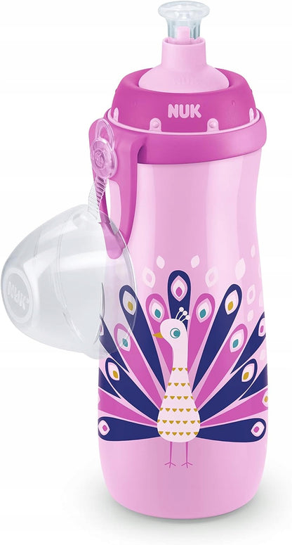 NUK Sports Cup BUTELKA 24 m+ ustnik push-pull 450 ml EFEKT KAMELEONA