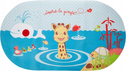SOPHIE LA GIRAFE mata antypoślizgowa do kąpieli 39 x 69 cm