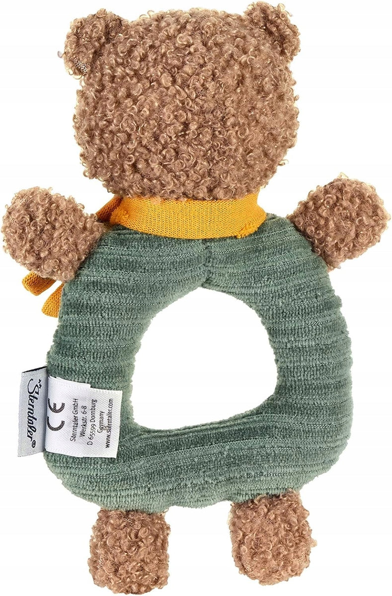 NATTOU hochet en coton avec poignée OURS BEN 17 cm