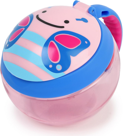 SKIP HOP Zoo Snack Cup pojemnik na przekąski MOTYL 222 ml