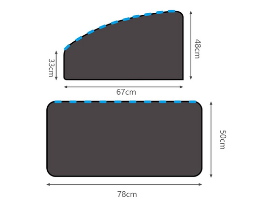 URAQT pare-soleil pour vitres latérales de voiture, lot de 4