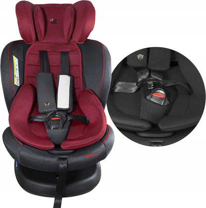 XOMAX S64 fotelik samochodowy obrót 360 gr 0/1/2/3 ISOFIX