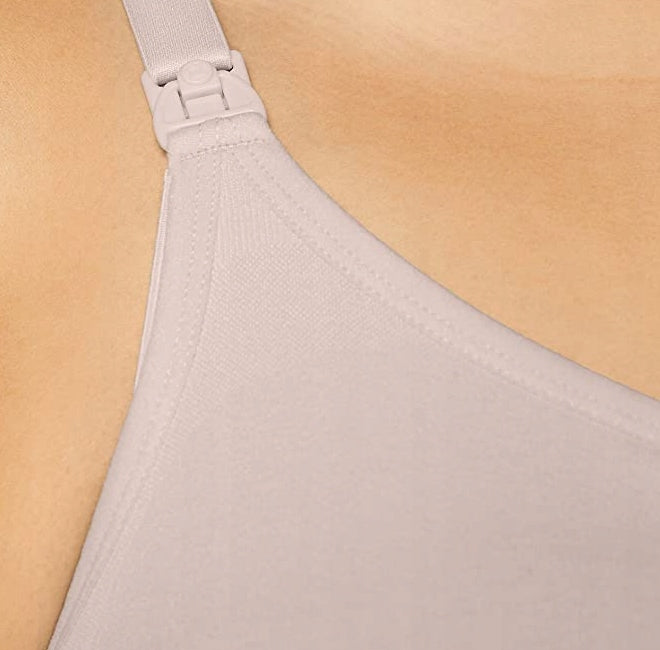 MEDELA biustonosz do karmienia KOMFORT +wkładki M. biały bezszwowy biustonosz do karmienia z wkładkami