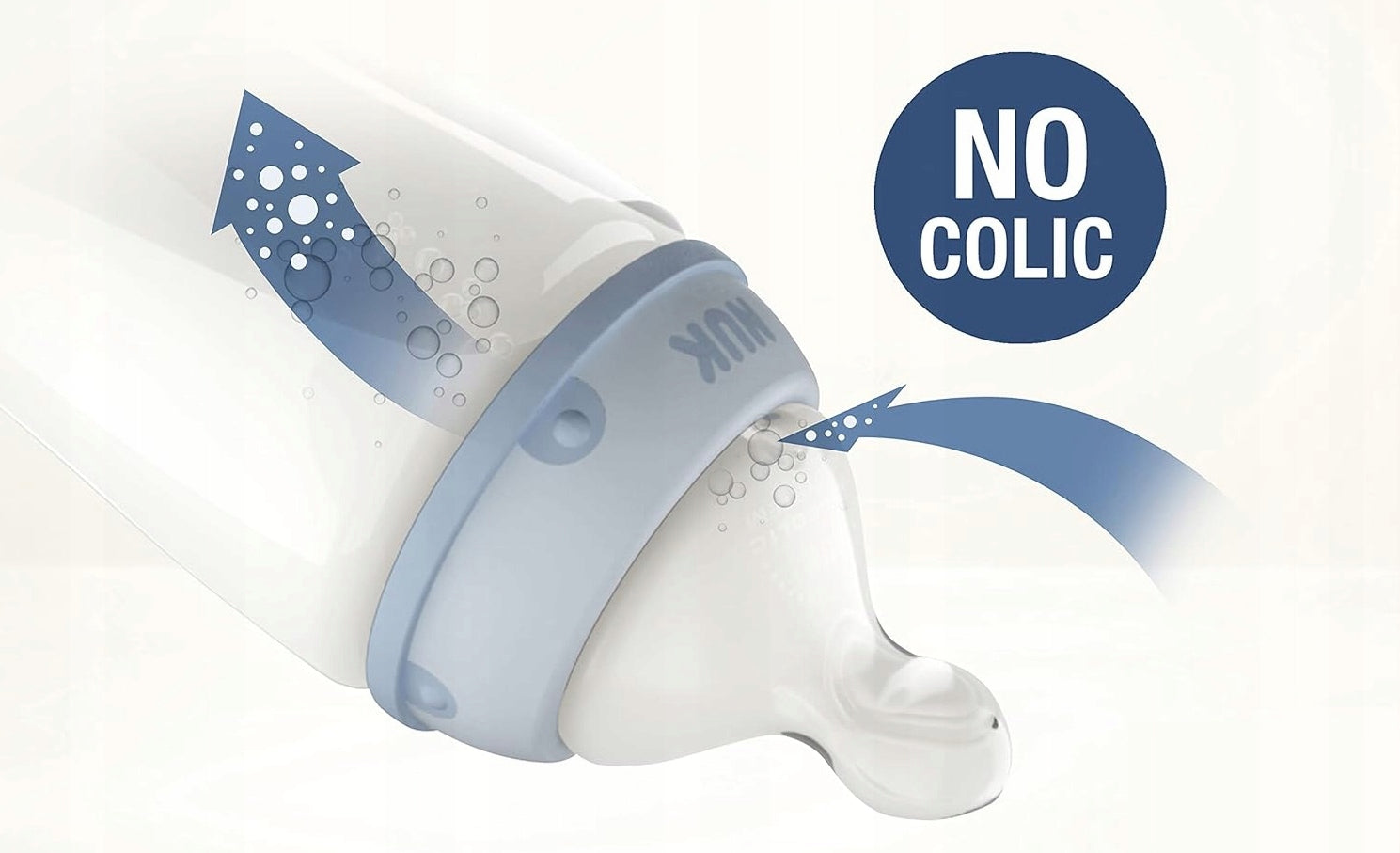 NUK First Choice+ cumisüveg 150 ml, 0–6 hónapos korig, hőmérsékletjelzővel