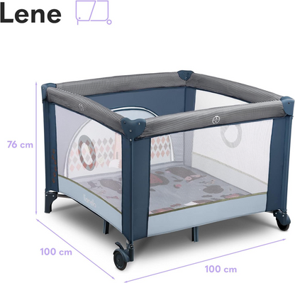 LIONELO FIE łóżeczko turystyczne kojec 100x100cm DO 15KG
