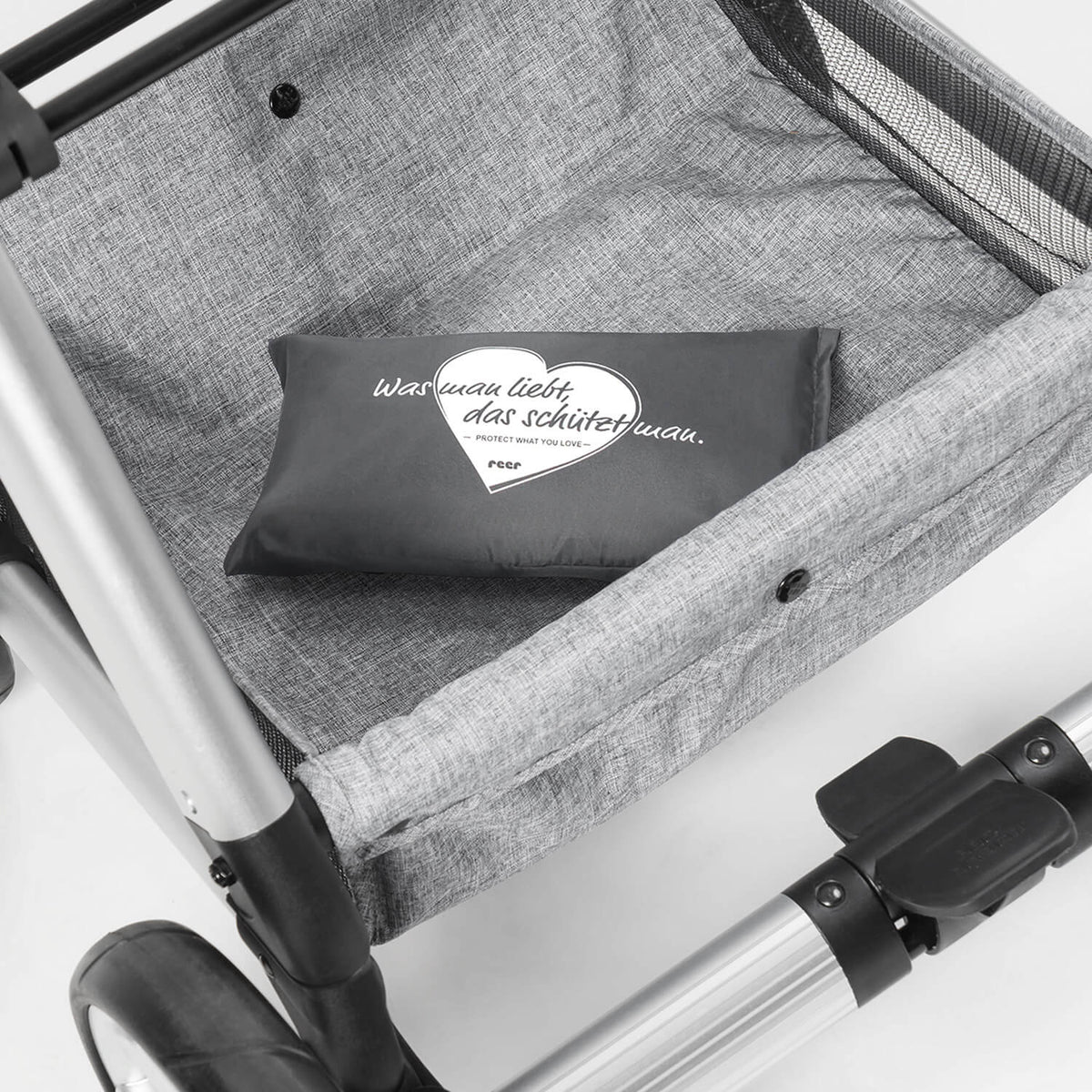 REER ShineSafe 3w1 osłona przeciwsłoneczna moskitiera UPF50+ do wózka z etui ochronnym