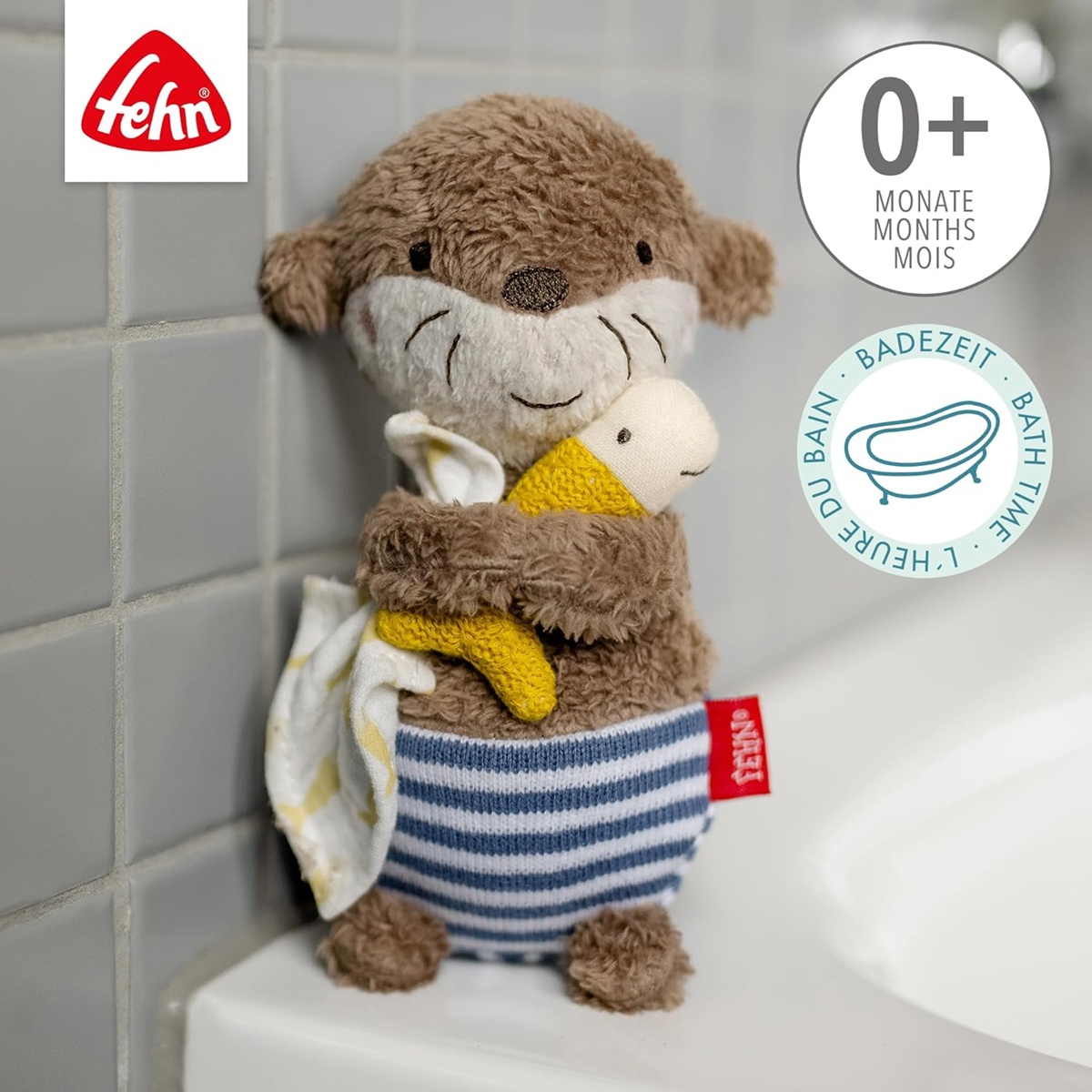 FEHN peluche jouet de bain LOUTRE 17 cm