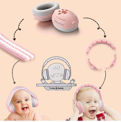 LILIAN & GEMA 2-in-1 noise-reducing protective earmuffs 25 dB + case