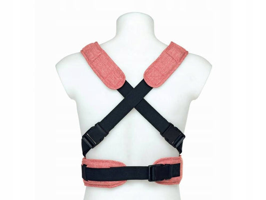 FOPPAPEDRETTI Marsupi8 nosidełko ergonomiczne 3,5 - 9 kg, różowo-czarne, regulowane i wygodne