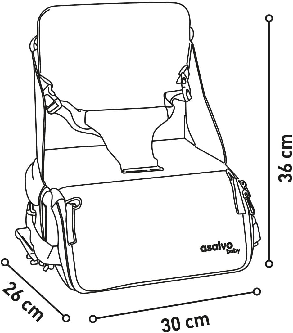 ASALVO chaise de voyage pour bébés et jeunes enfants