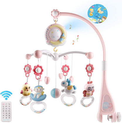 MINI TUDOU mobile avec projecteur et 150 berceuses + télécommande LANGUE ANGLAISE