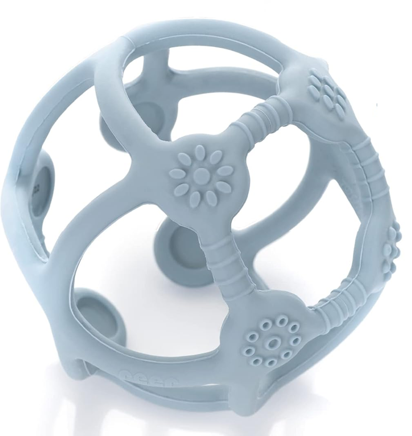 REER Bite&Play anneau de dentition en silicone 7,5 x 9 cm 0+