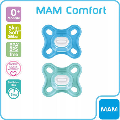 MAM COMFORT sucette prématuré nouveau-né x2 0mois+