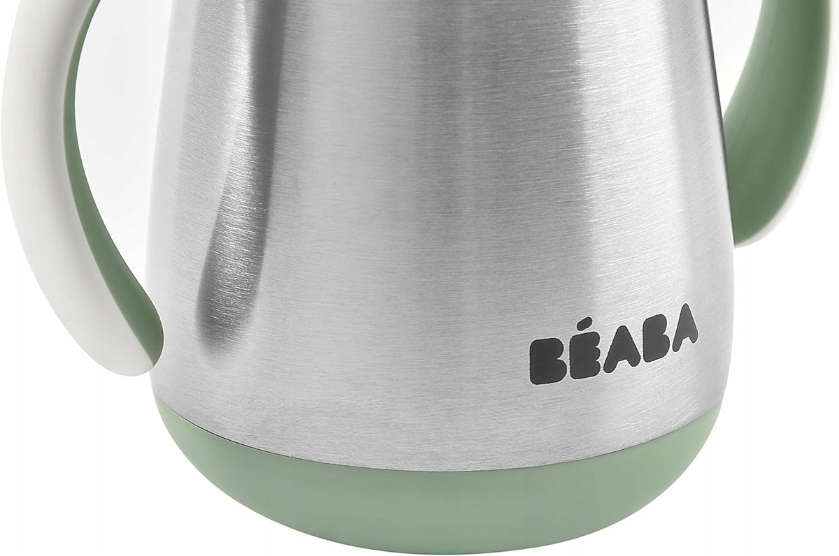 BEABA gobelet anti-fuite avec paille EN ACIER 250 ml