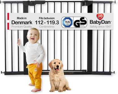 BABY DAN PREMIERE bramka schodowa montowana bezinwazyjnie 112-119,3
