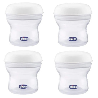 CHICCO pojemniki na mleko 4 x 150 ml + smoczek z nakrętką – zdjęcie produktu 5