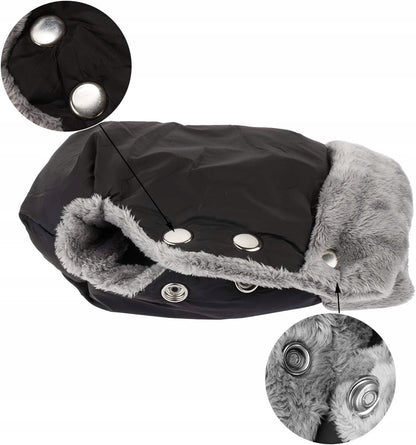 Wasserdichter Kinderwagen-Handwärmer mit Fleece – Produktfoto 4