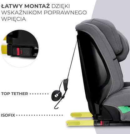 KINDERKRAFT SAFETY FIX 2 i-Size Κάθισμα Αυτοκινήτου 9–36 kg Ομάδα 1/2/3 ISOFIX