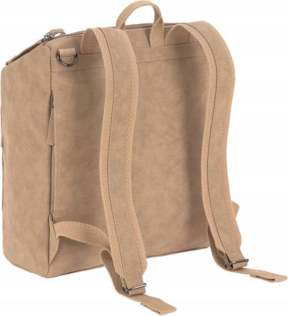 LASSIG torba plecak na akcesoria TENDER vegan, camel, plecak na pieluchy 14 l, PETA vegan