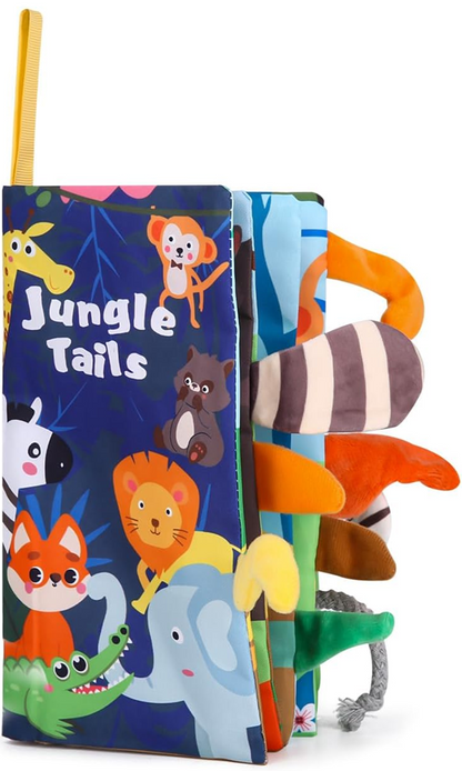 ZAWAER Jungle Tails livre sensoriel SUSPENSION 12,5 x 22 cm