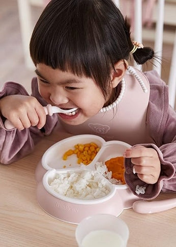 BABYBJORN śliniak silikonowy z kieszonką x2