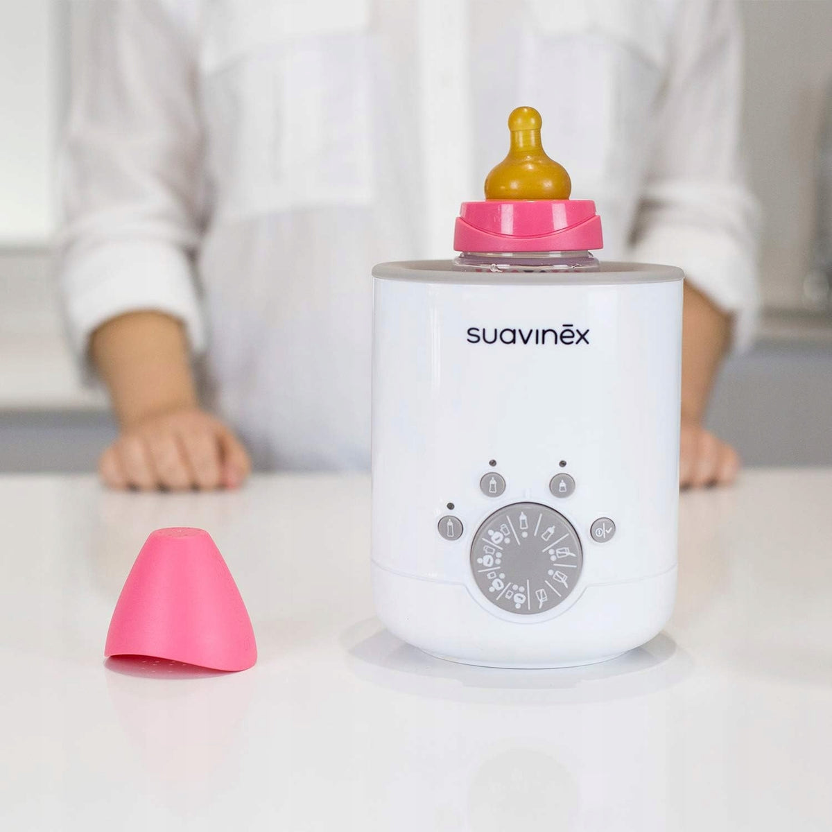 SUAVINEX chauffe-biberon et chauffe-pots 3-en-1