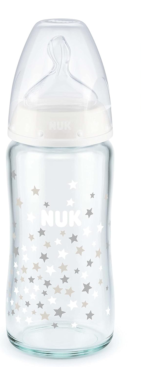 NUK First Choice+ biberon en verre 240 ml 0-6 m tétine M indicateur de température