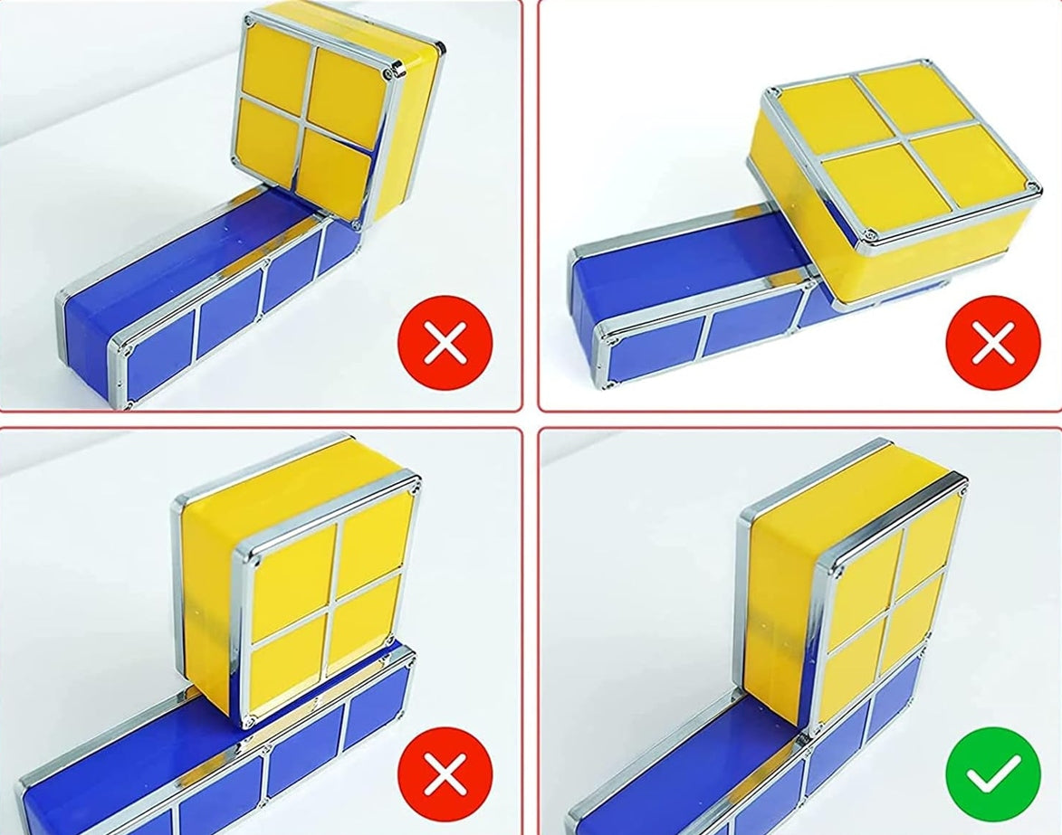 JUSTUP La Magic Block veilleuse LED 7 éléments 7 couleurs TETRIS