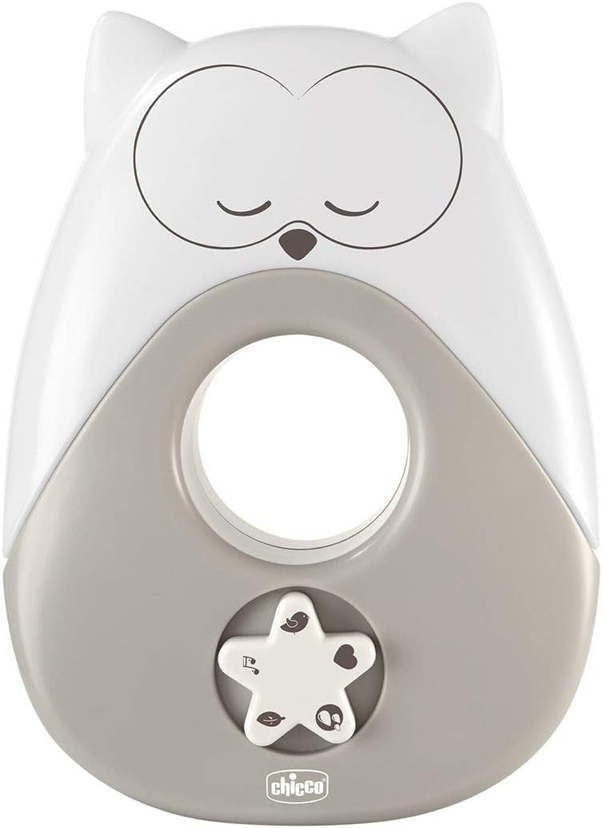CHICCO Sweet Lights lampka nocna z melodiami i dźwiękami SOWA 13,5 x 18 cm