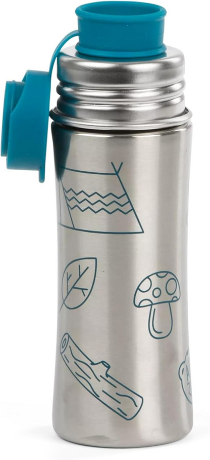 AFFENZAHN bouteille en acier pour boissons froides 330 ml 18 cm