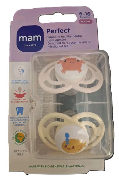 MAM Perfect sucette x2 6-16mois + boîte