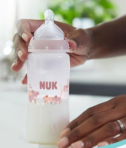 NUK First Choice set of 3 x 300 ml bottles, M teat, 3 months+, KOALA