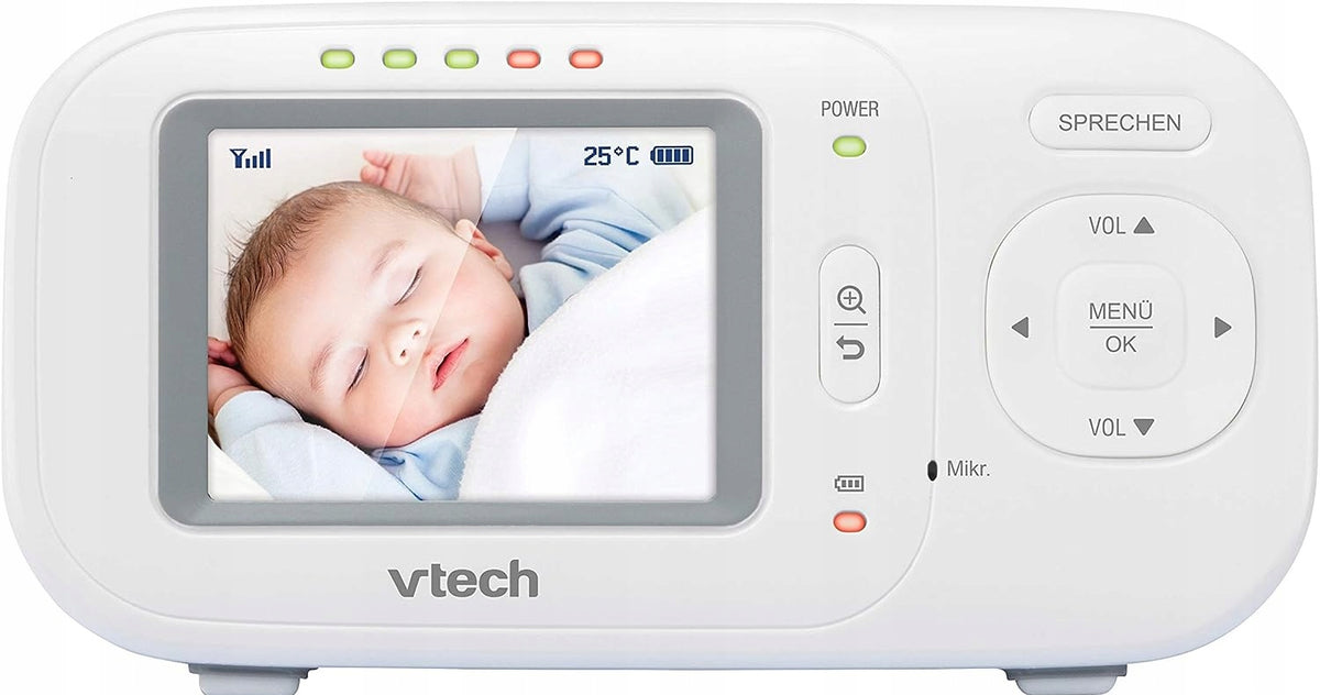 VTECH VM320 niania elektroniczna 2,4" z ekranem LCD, dwukierunkową komunikacją i monitorem dla dziecka