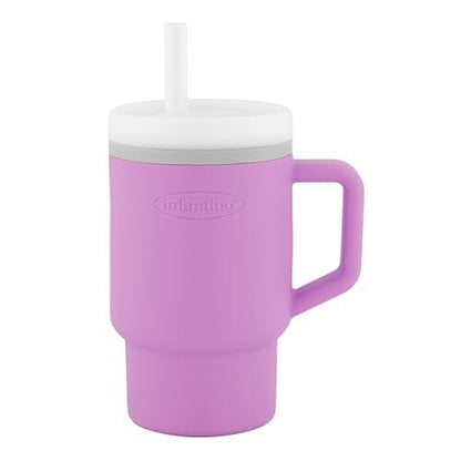 Infantino My 1st Tumbler purple straw cup