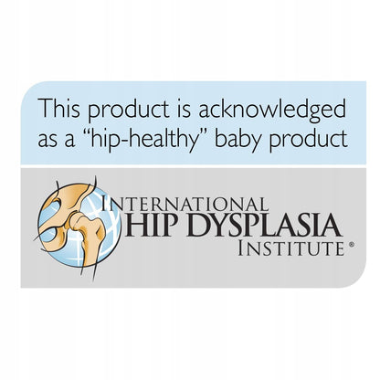 MANDUCA SLING chusta do noszenia dziecka, uznana jako produkt przyjazny biodrom przez International Hip Dysplasia Institute