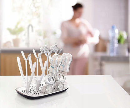 PHILIPS AVENT suszarka do butelek i akcesoriów biało-szara z ociekaczem do butelek i smoczków