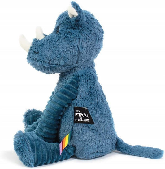 LES DEGLINGOS Ptipotos peluche douce RHINOCÉROS 34 cm