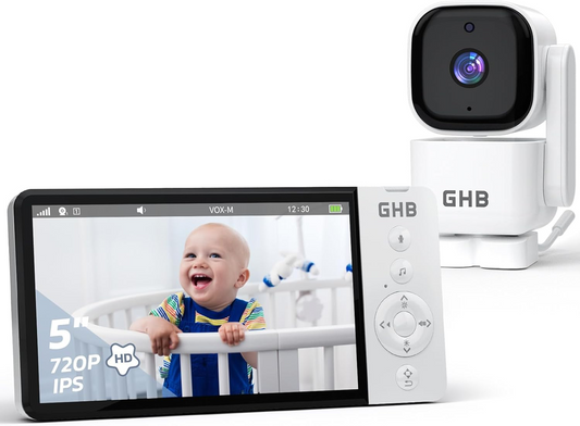 GHB ABM720C babyphone numérique électronique avec écran LCD de 5"